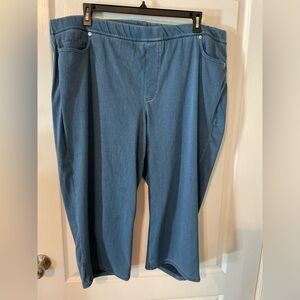 Lands' End Women's Cropped Jeans in Blue